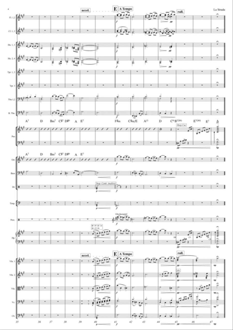 Love Theme From La Strada Love Theme From La Strada Full Orchestra scores gallery preview page 4