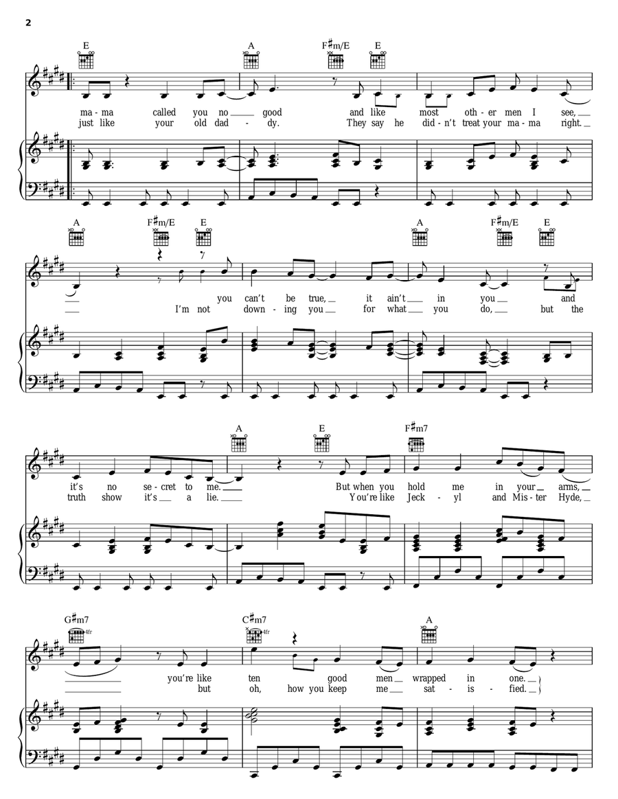 I Like What You're Doing To Me Piano, Vocal, Guitar scores gallery preview page 2