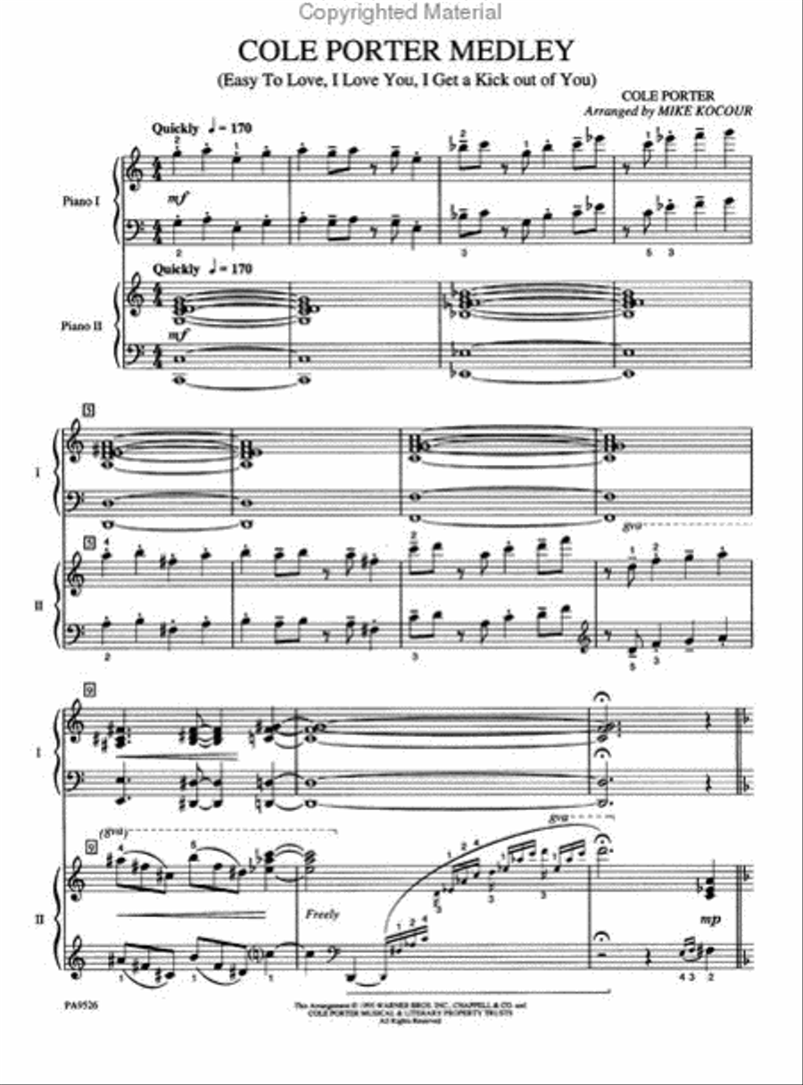 Cole Porter Medley Small Ensemble scores gallery preview page 2