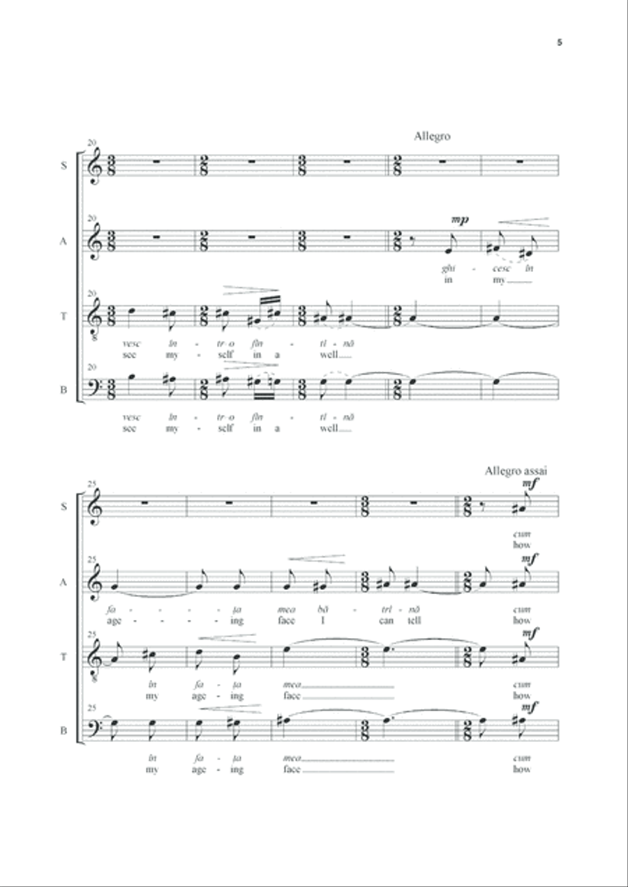 Four Choruses (for Mixed Choir a Cappella)