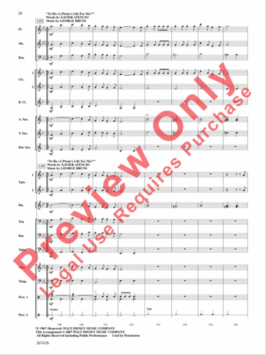 A Day at Disneyland A Day at Disneyland Concert Band scores gallery preview page 29