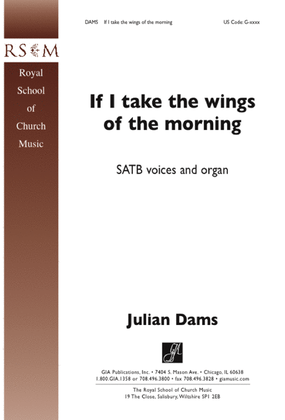 Book cover for If I Take the Wings of the Morning