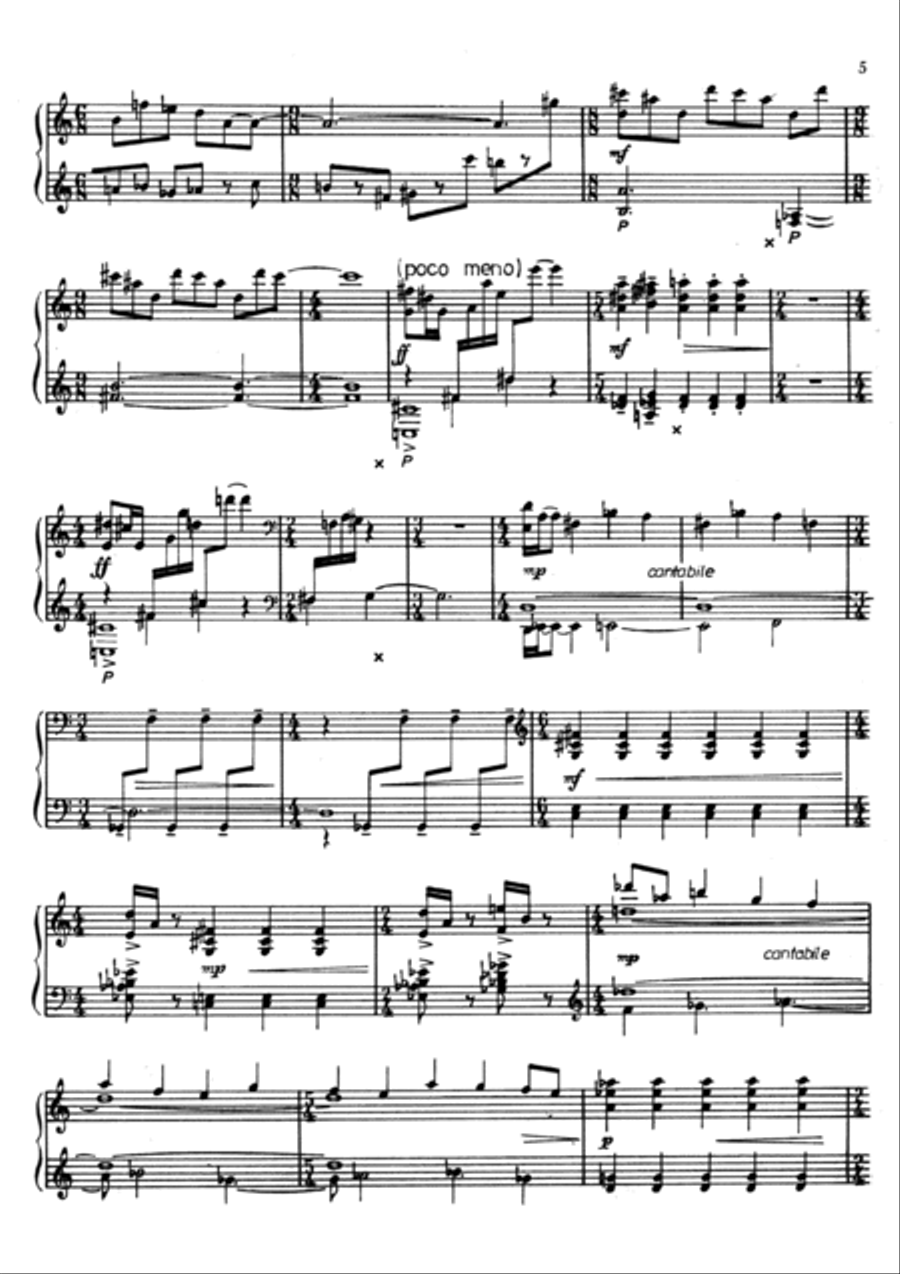 2nd SONATA for piano Piano Solo scores gallery preview page 5