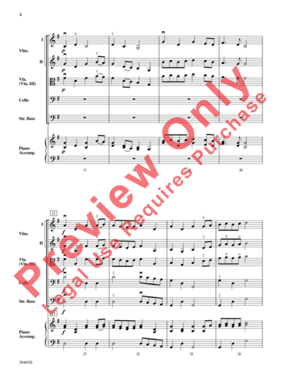 King William's March King William's March String Orchestra scores gallery preview page 5