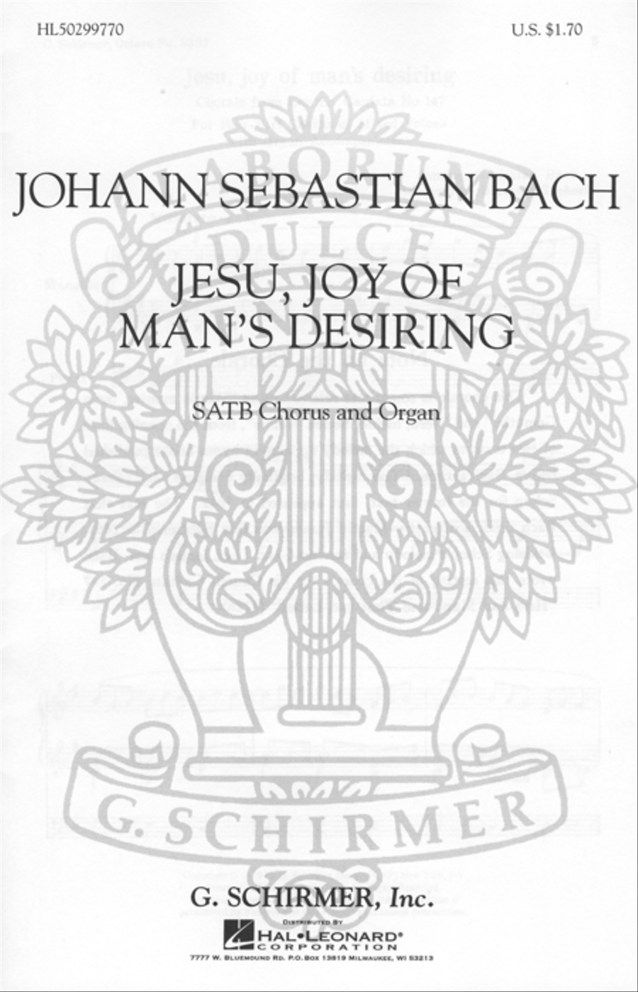 Jesu Joy of Man's Desiring 4-Part scores gallery preview page 1