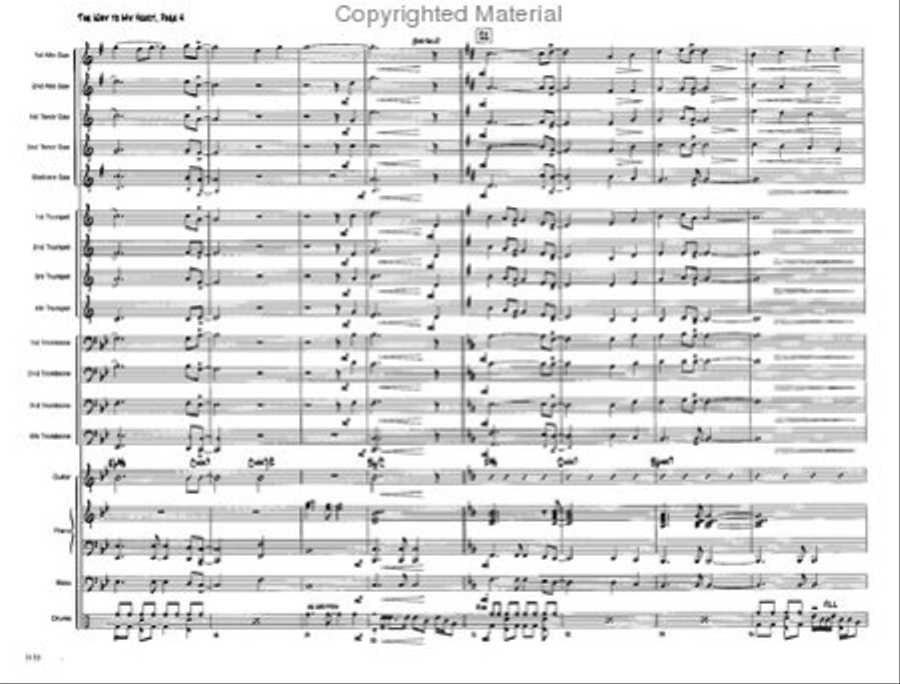 The Way To My Heart Jazz Ensemble scores gallery preview page 4