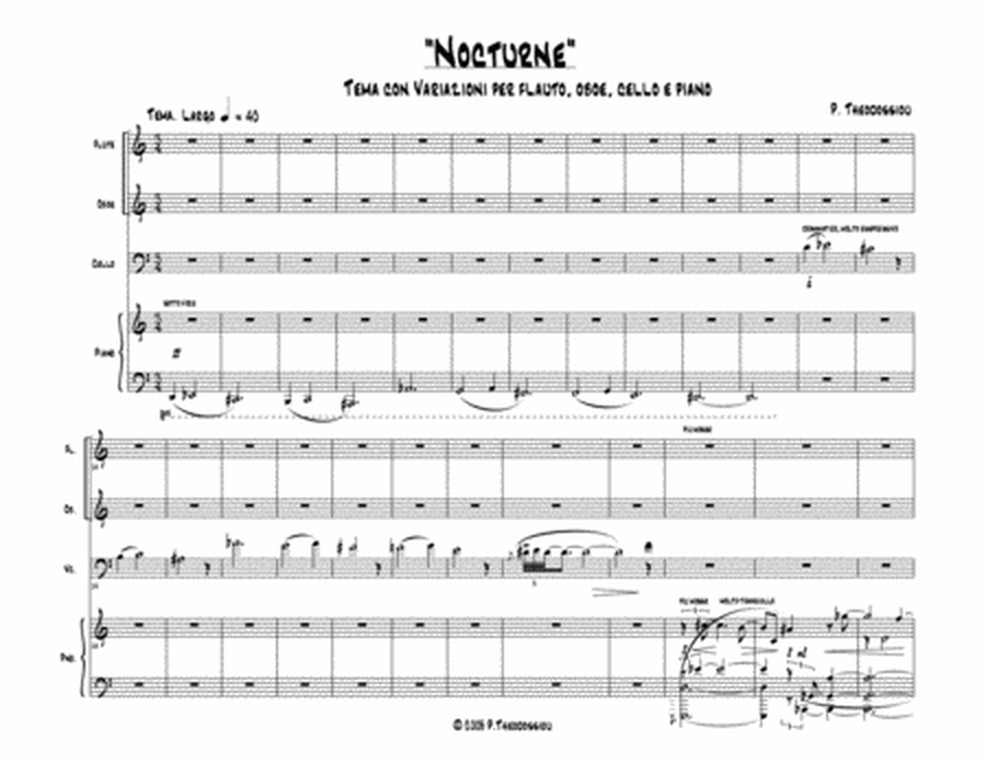 "Nocturne" for flute, oboe, cello and piano image number null