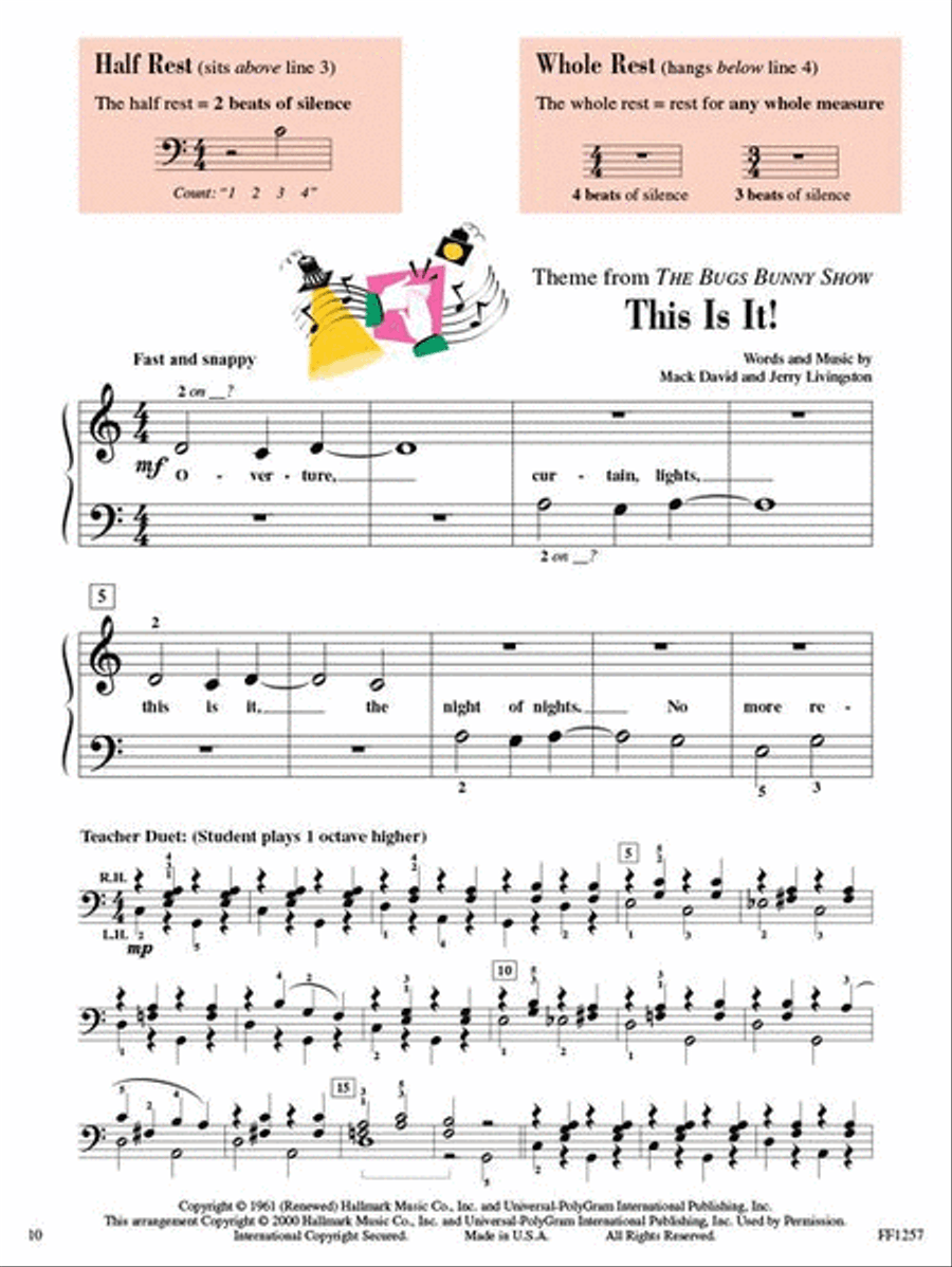Level 1 - Popular Repertoire Book Piano Method scores gallery preview page 4
