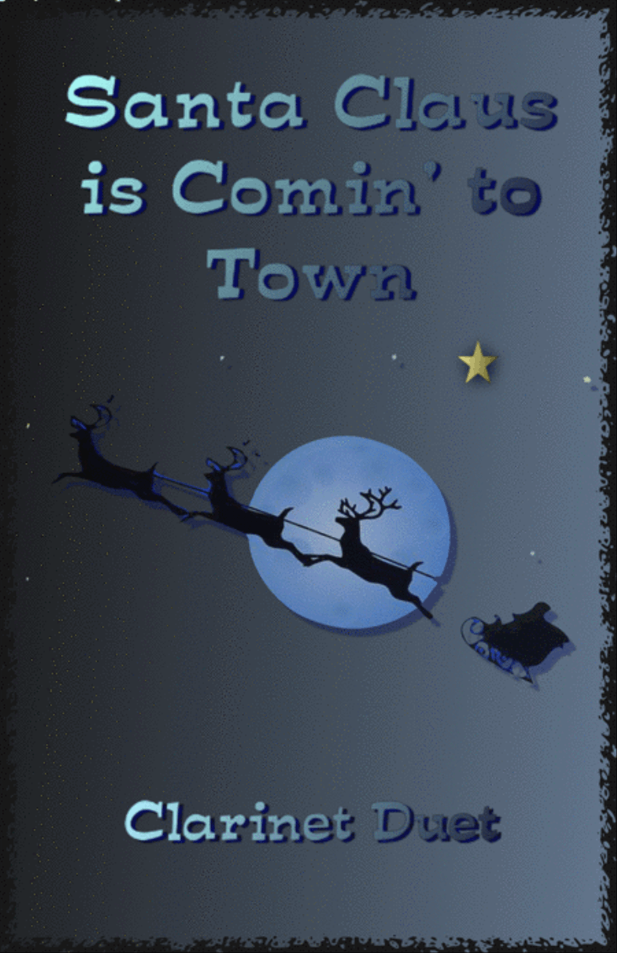 Santa Claus Is Comin' To Town Clarinet Duet scores gallery preview page 1