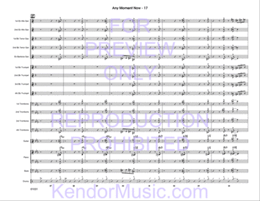 Any Moment Now Any Moment Now Jazz Ensemble scores gallery preview page 18