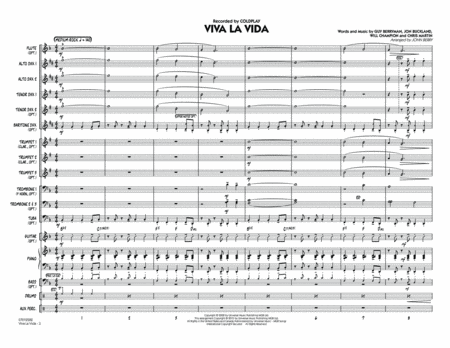 Viva La Vida - Conductor Score (Full Score)