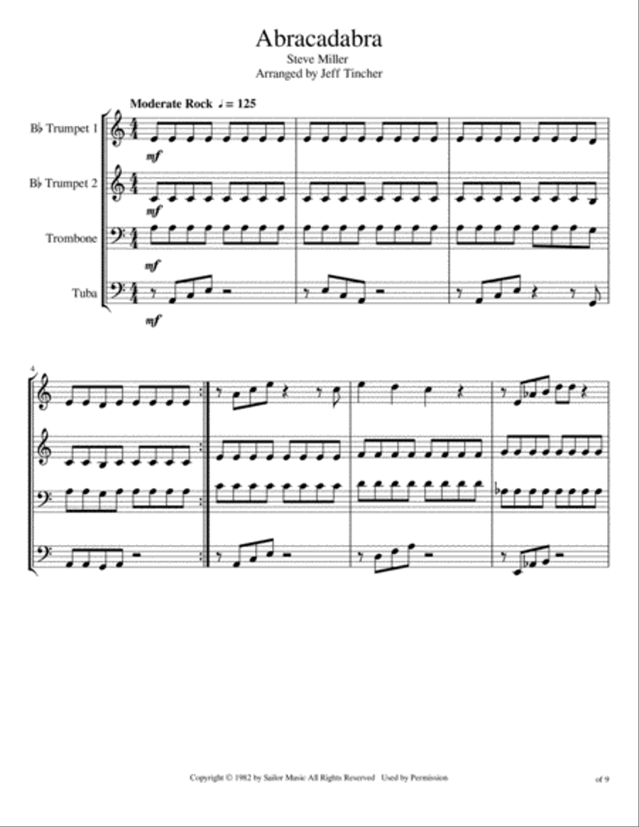 Abracadabra Brass Ensemble scores gallery preview page 2