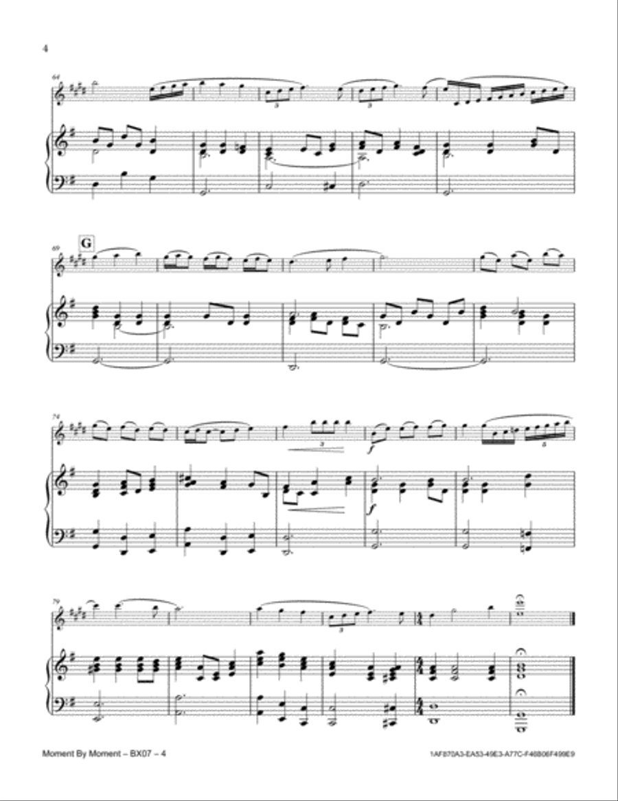 Moment By Moment Moment By Moment Baritone Saxophone scores gallery preview page 4