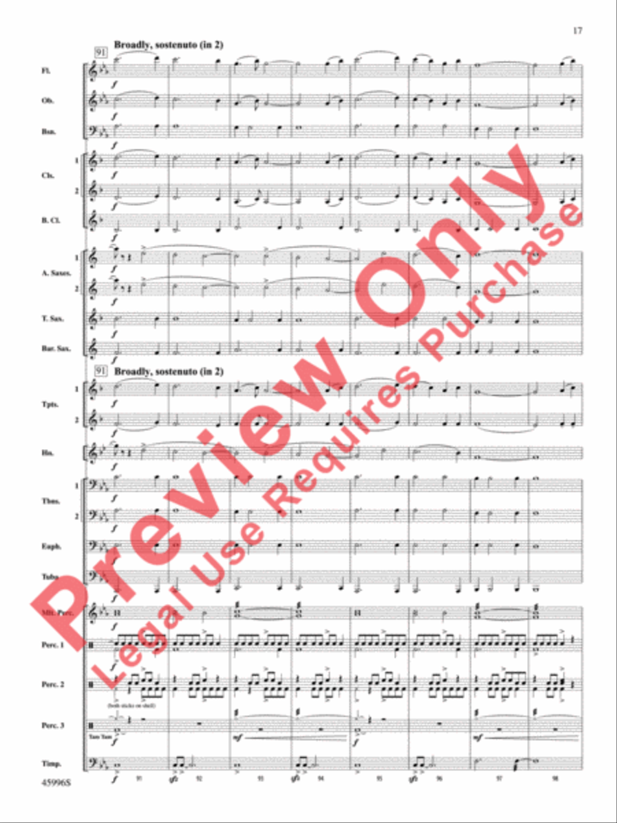 Terracotta Warriors Concert Band scores gallery preview page 18