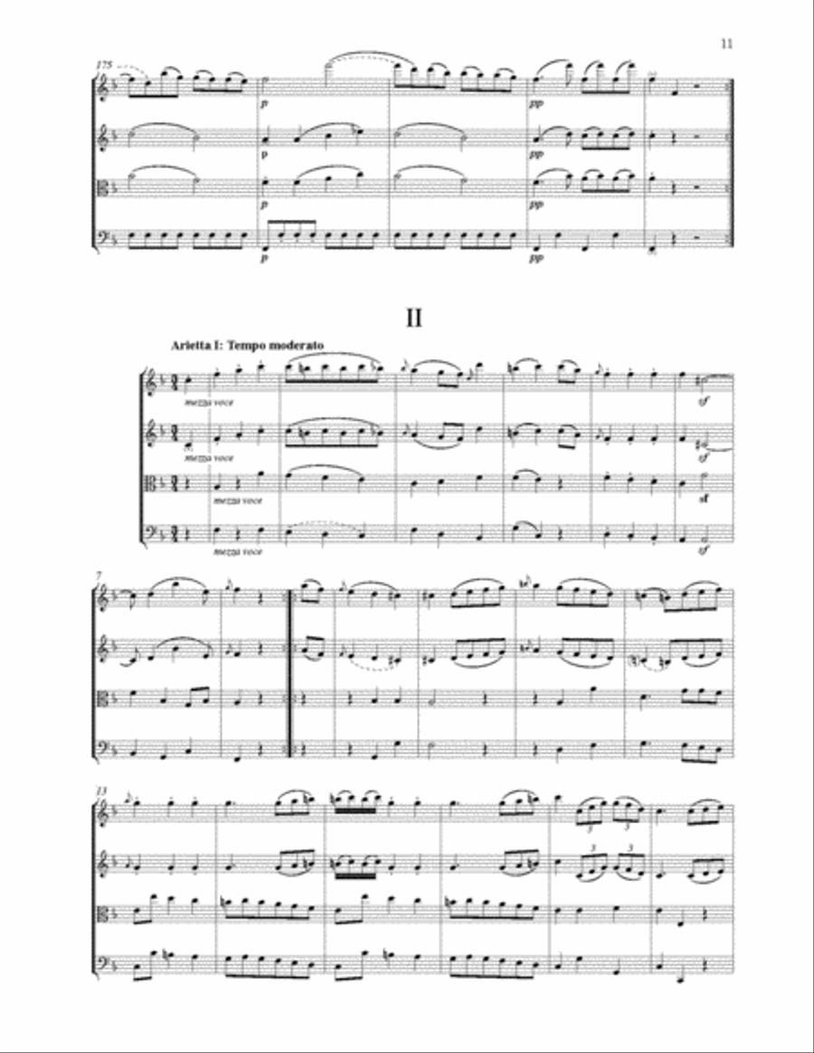 String Quartet in F Major, Op. 33, No. 3 String Quartet scores gallery preview page 4