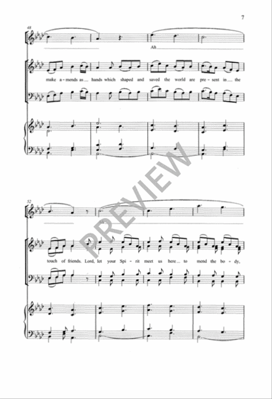 We Cannot Measure How You Heal 4-Part scores gallery preview page 8