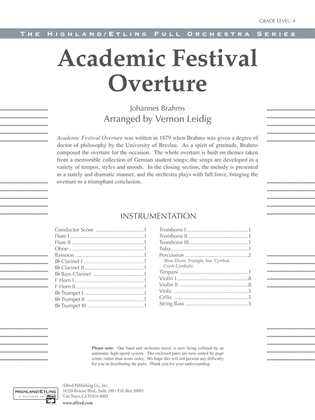 Academic Festival Overture: Score
