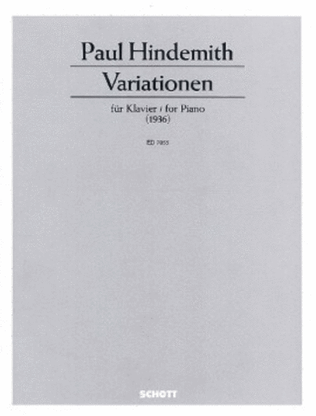 Book cover for Variations (1936)