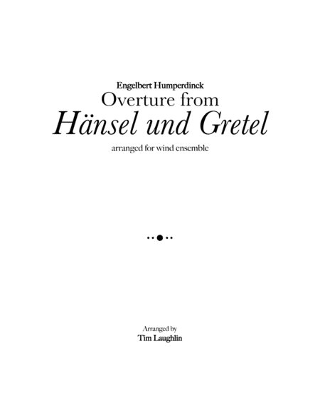 Overture from Hansel und Gretel (Band) image number null