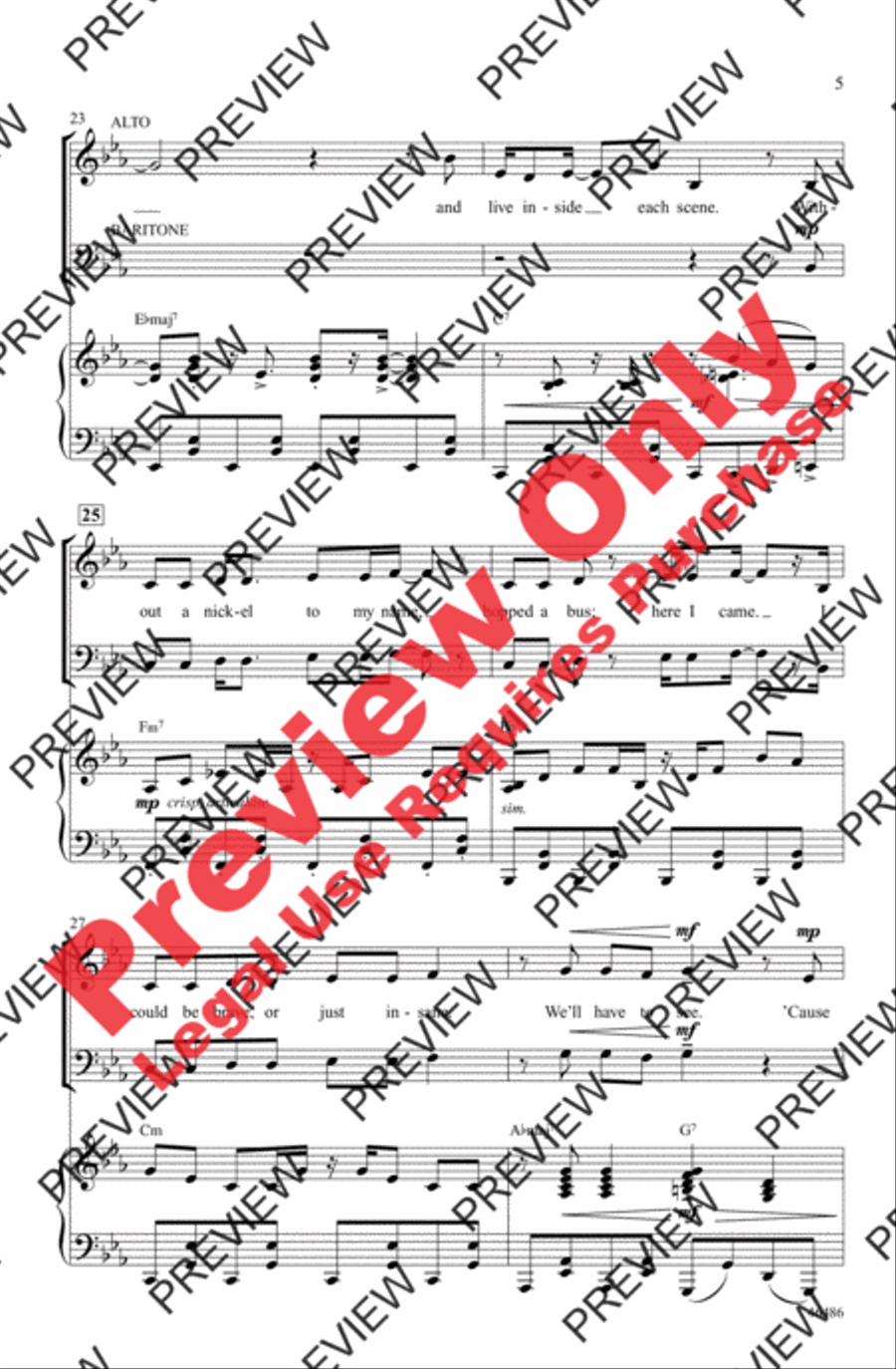 Another Day of Sun Another Day of Sun 3-Part scores gallery preview page 5