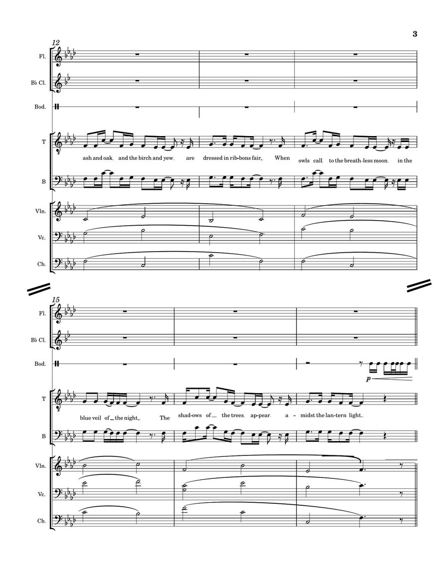 The Mummers' Dance The Mummers' Dance Small Ensemble scores gallery preview page 3