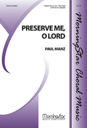 Book cover for Preserve Me, O Lord