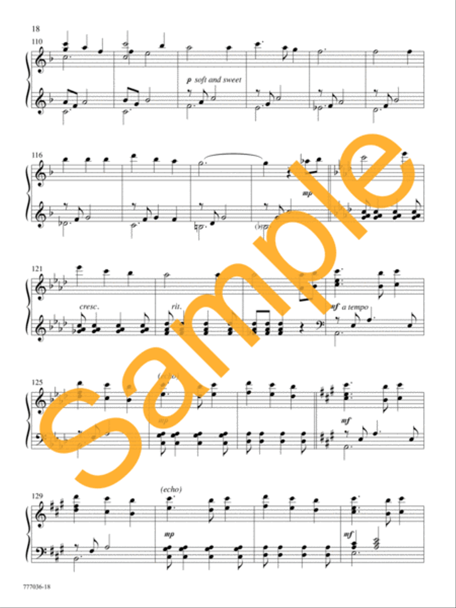 Thy Presence, My Light Piano Solo scores gallery preview page 17