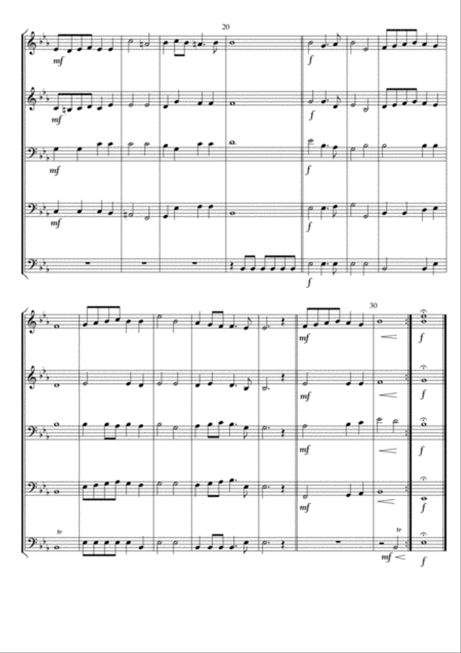 Thine be the Glory - A Hymn for Easter by Handel Arranged for Flexible Ensemble by David Catherwood Concert Band scores gallery preview page 2