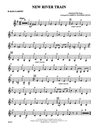 New River Train (American Folk Song): B-flat Bass Clarinet