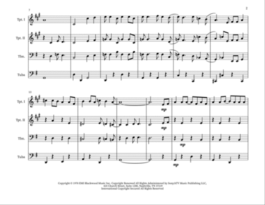 Put Your Hand In The Hand Small Ensemble scores gallery preview page 2