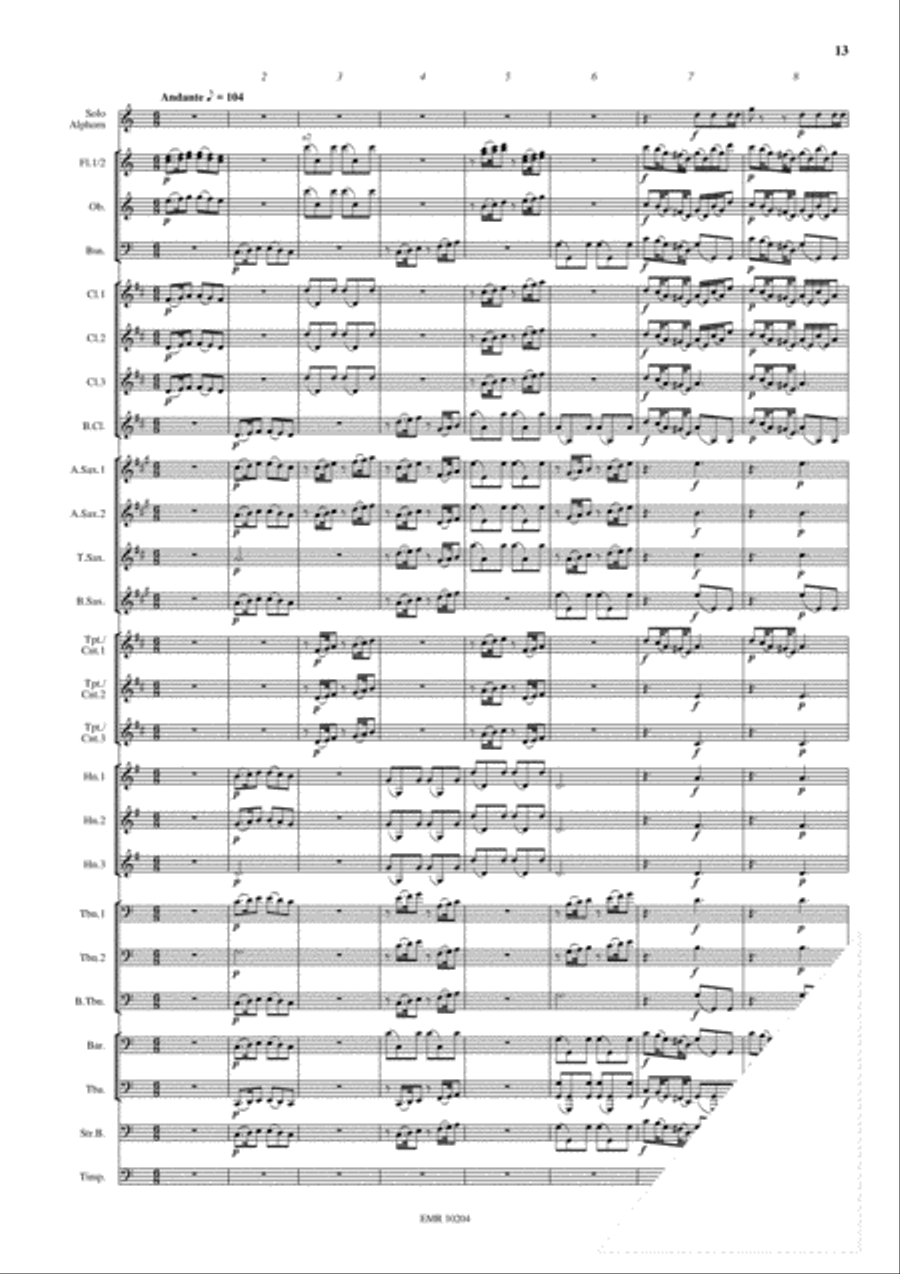 Sinfonia Pastorella Concert Band scores gallery preview page 14