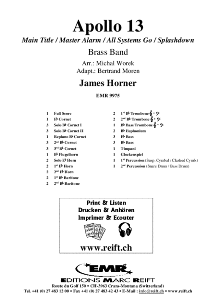 Apollo 13 Brass Band scores gallery preview page 2