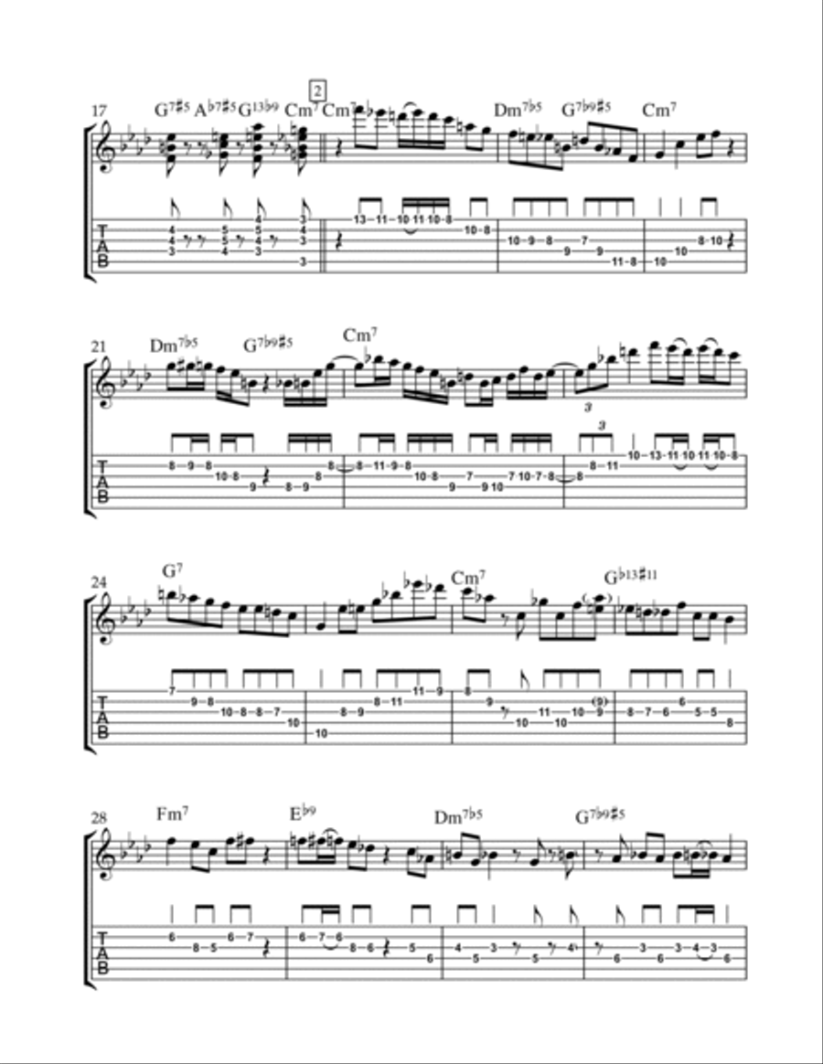 Sugar Electric Guitar scores gallery preview page 2