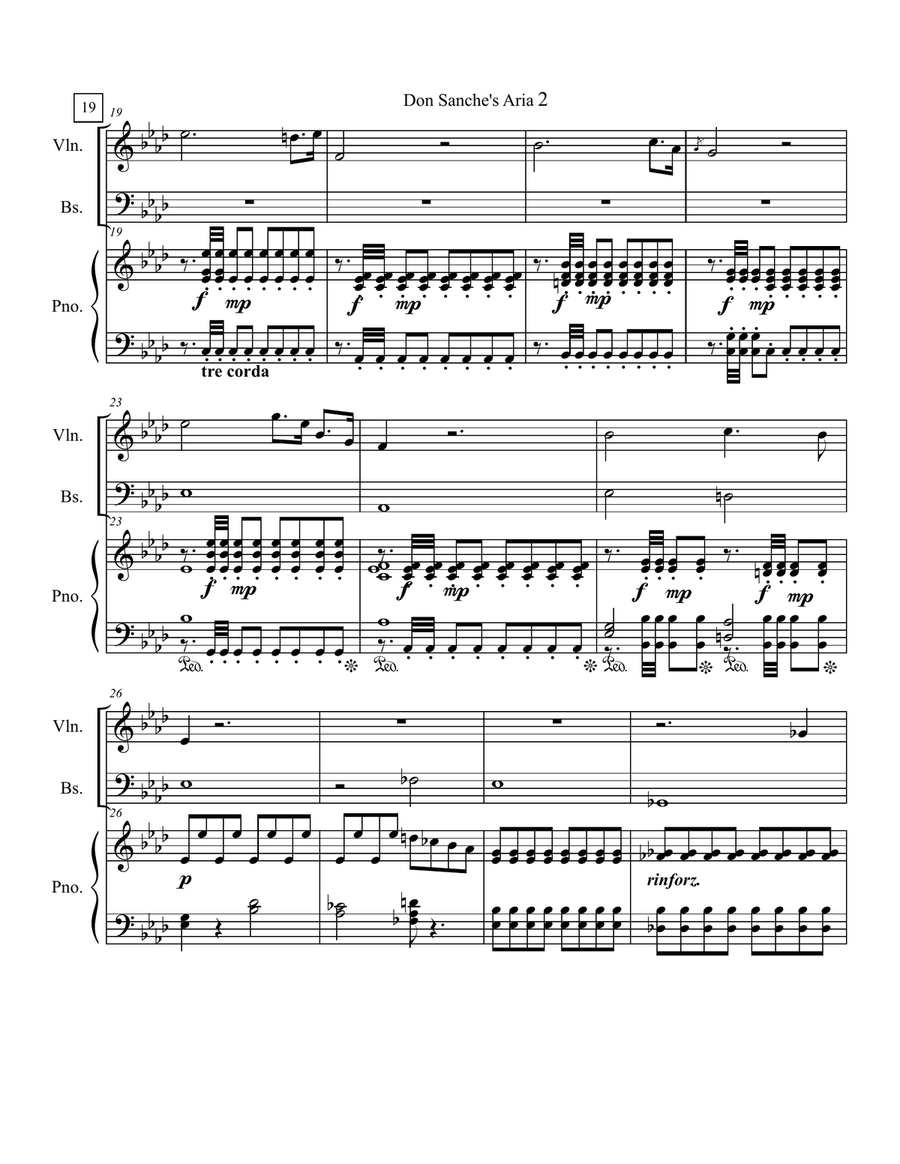 Don Sanche, S.1 ; Op.1: I. Aria Small Ensemble scores gallery preview page 2