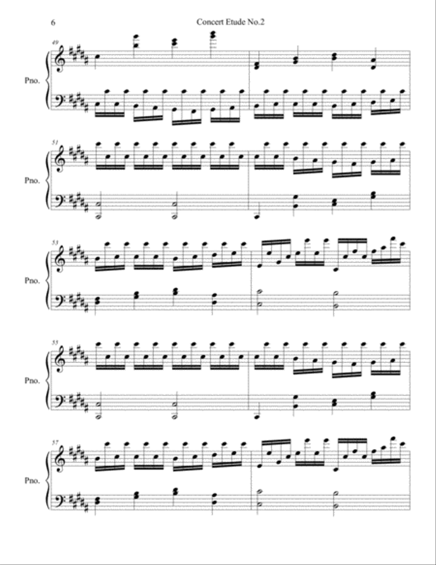 concert etude no.2 Piano Method scores gallery preview page 6