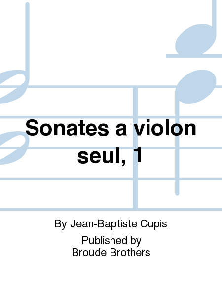 Sonates a violon seul 1. PF 27