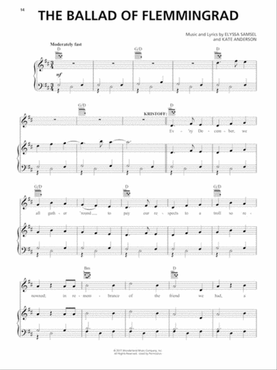 Disney's Olaf's Frozen Adventure Piano, Vocal, Guitar scores gallery preview page 5