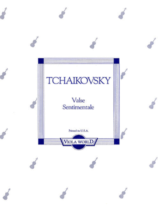 Book cover for Valse Sentimentale (Viola/Piano)