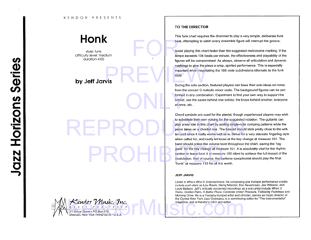 Honk (Full Score)
