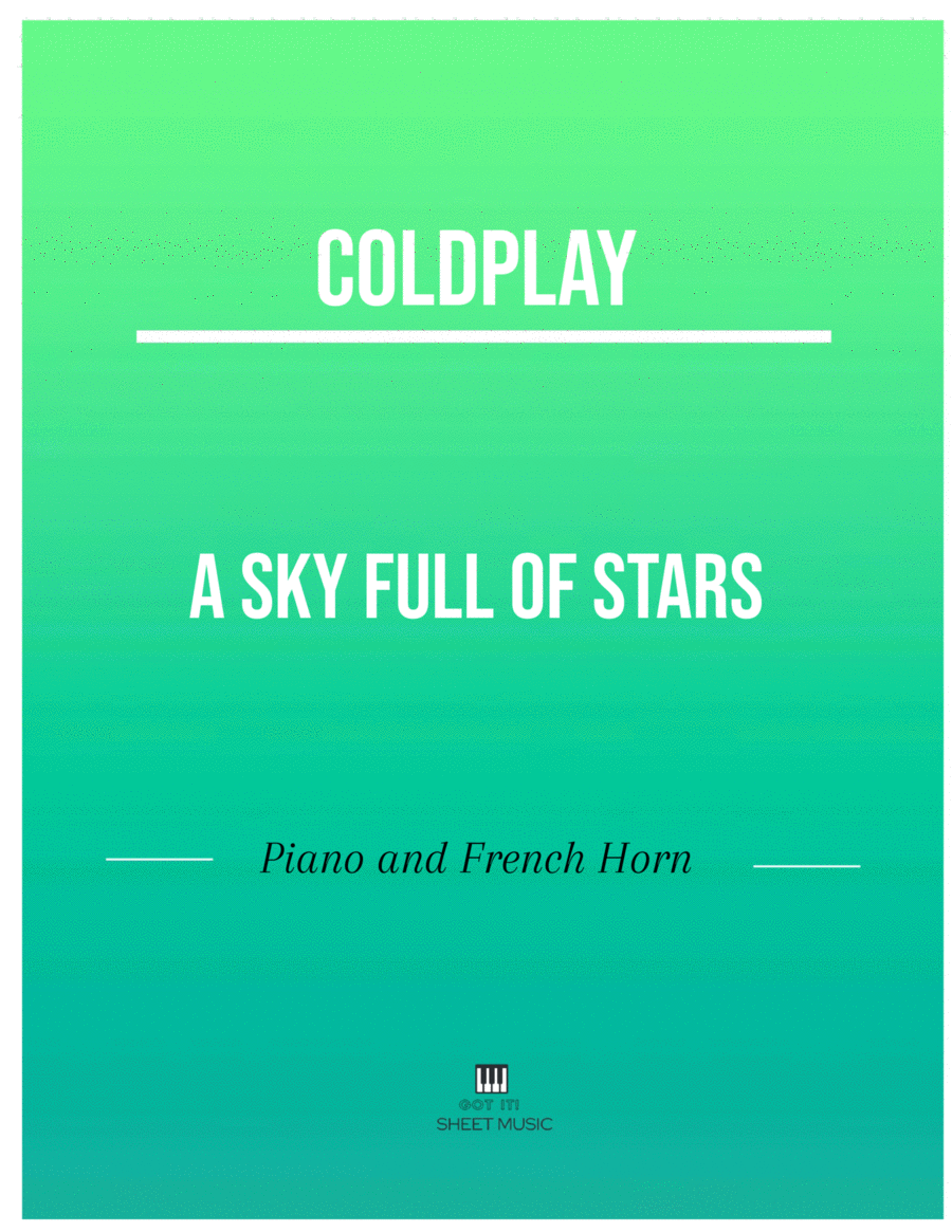 A Sky Full Of Stars Small Ensemble scores gallery preview page 1
