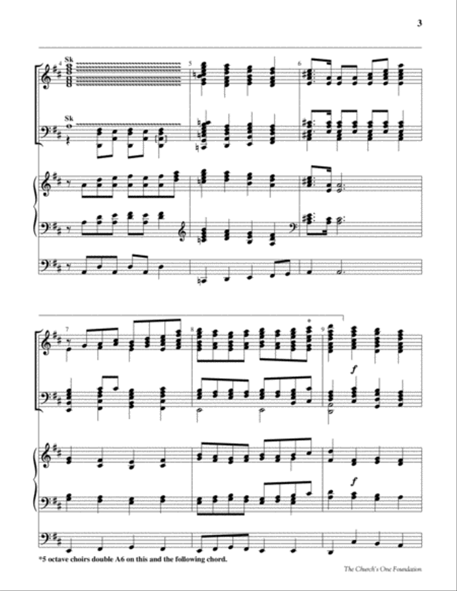 The Church's One Foundation Organ scores gallery preview page 3