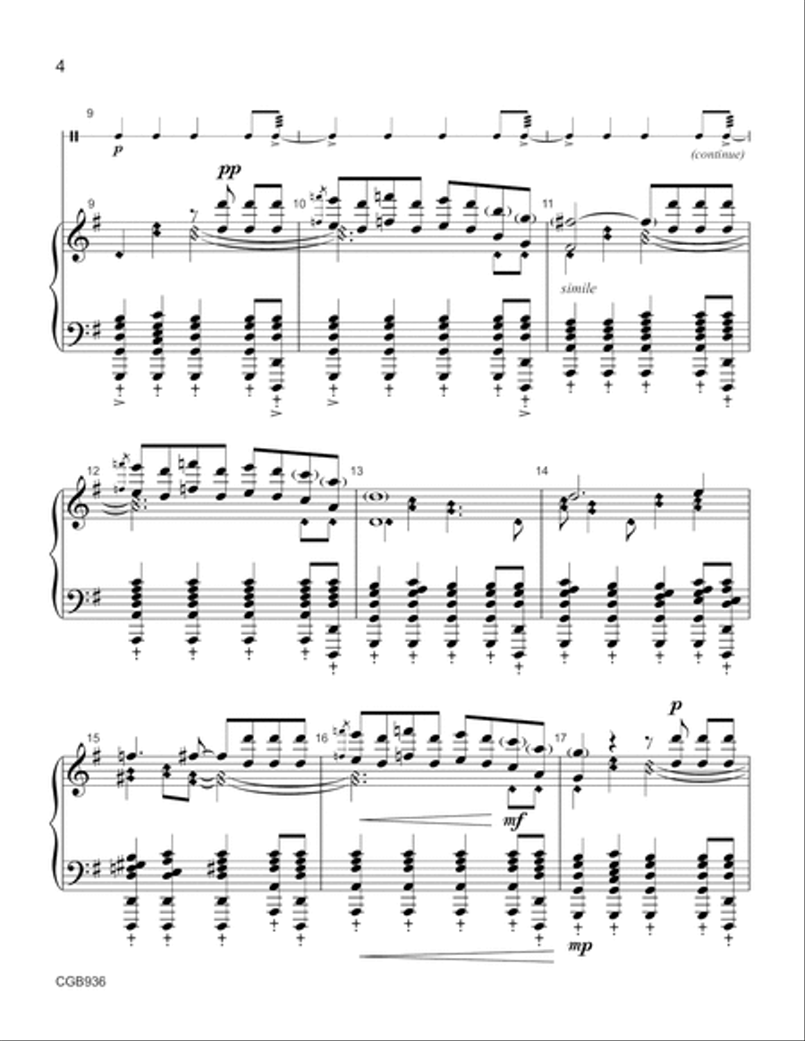 Blue Tango Handbell Choir scores gallery preview page 4