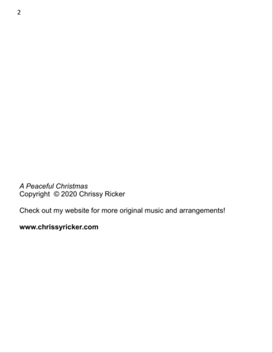 A Peaceful Christmas - 8 Lyrical Arrangements for Intermediate and Late Intermediate Pianists Piano Solo scores gallery preview page 2