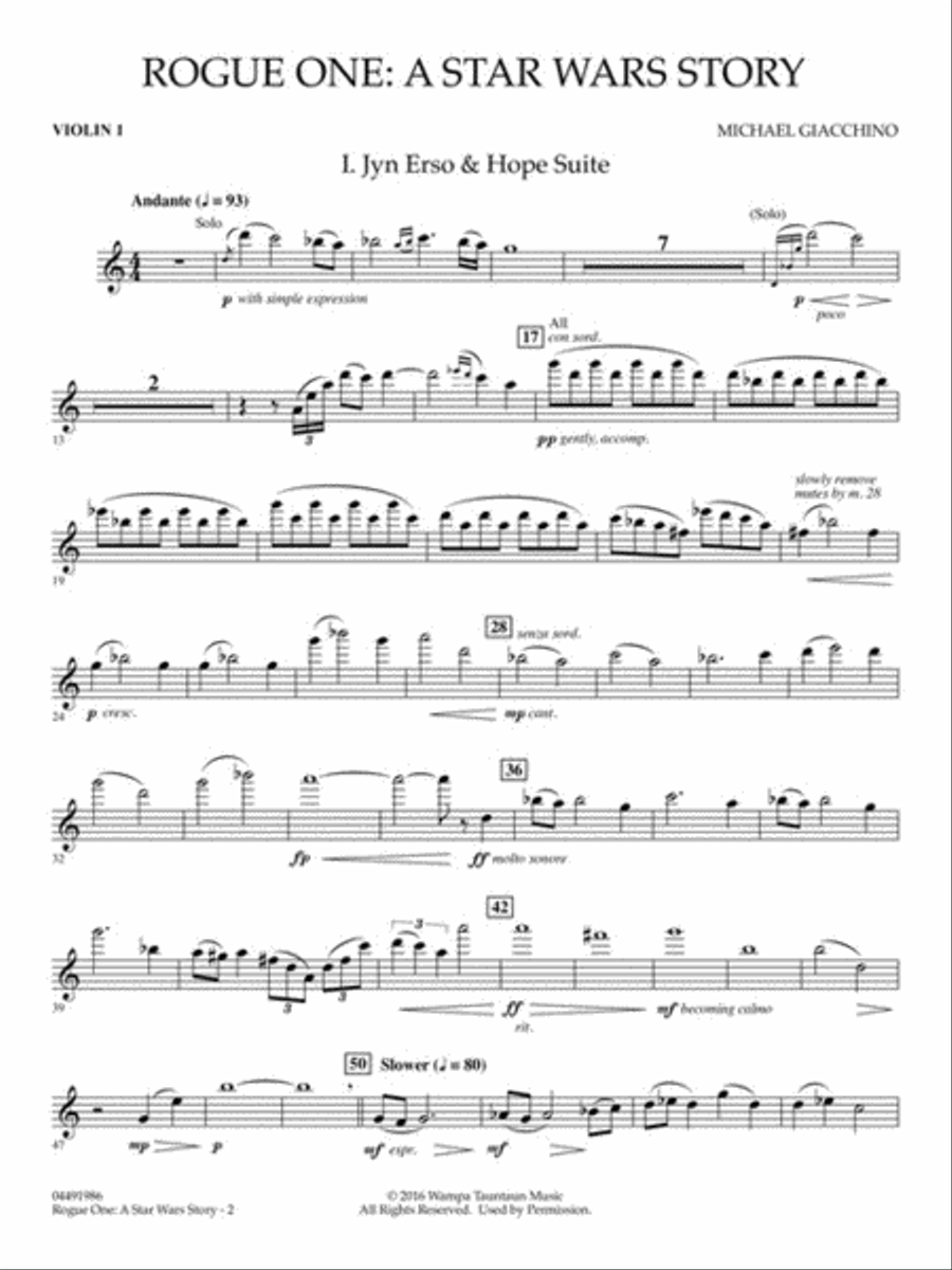 Rogue One: A Star Wars Story Full Orchestra scores gallery preview page 8
