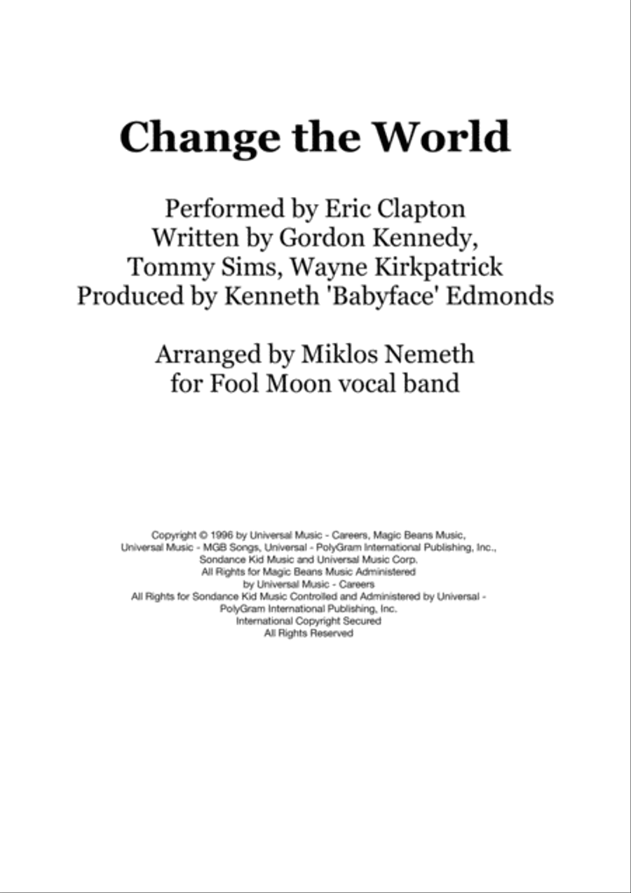 Change The World image number null