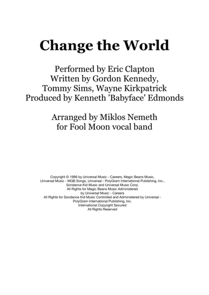 Change The World image number null