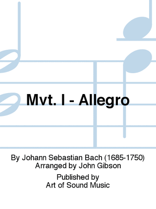 Mvt. I - Allegro