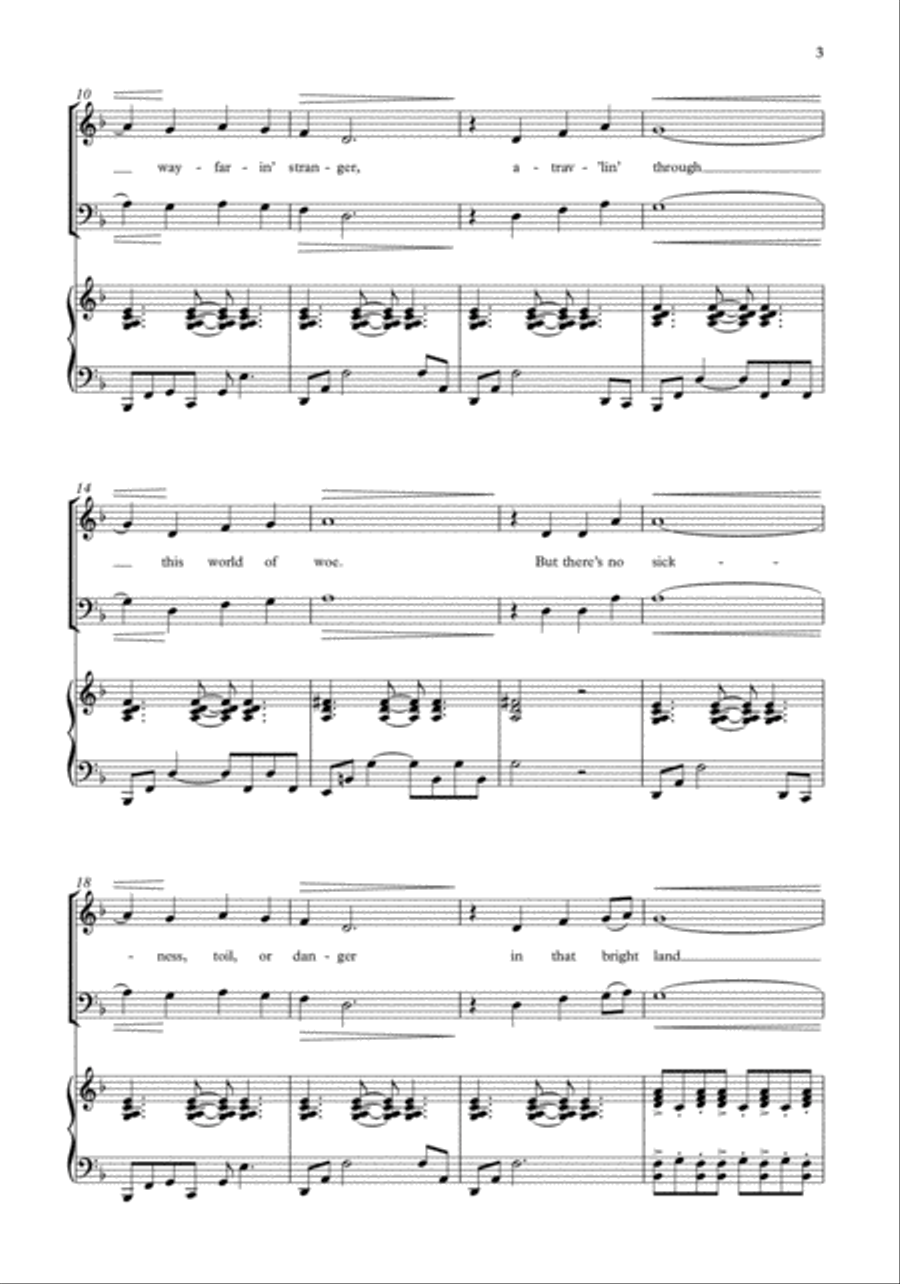 Wayfarin' Stranger Choir scores gallery preview page 3
