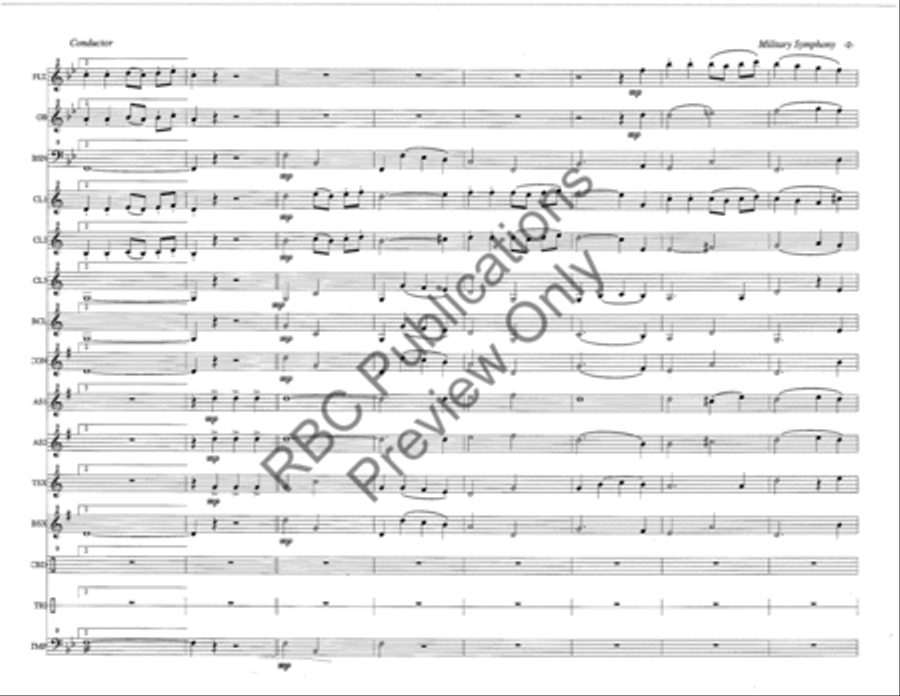 Military Symphony 2Nd Movement Woodwind Choir Octavo scores gallery preview page 5