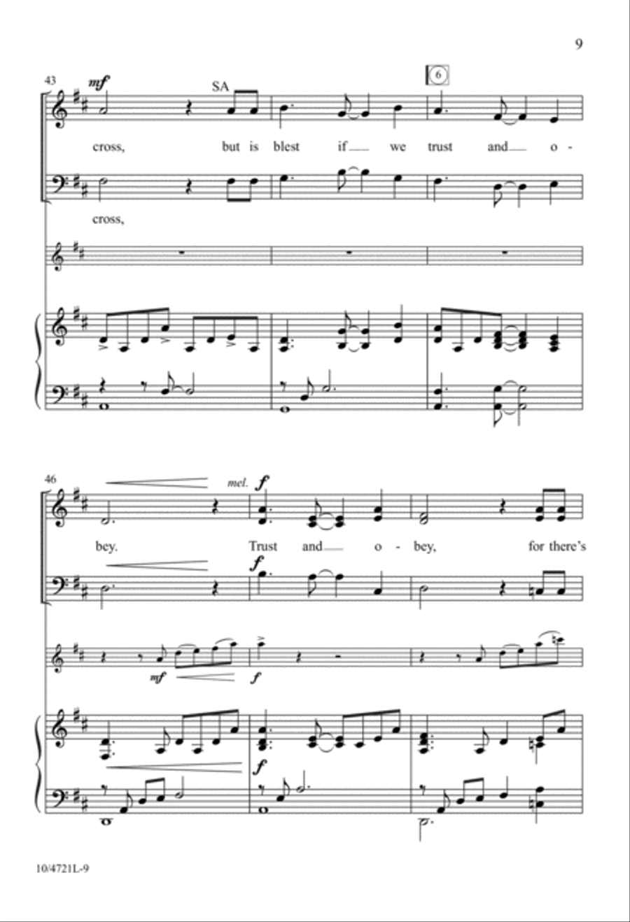 Trust and Obey 3-Part scores gallery preview page 9